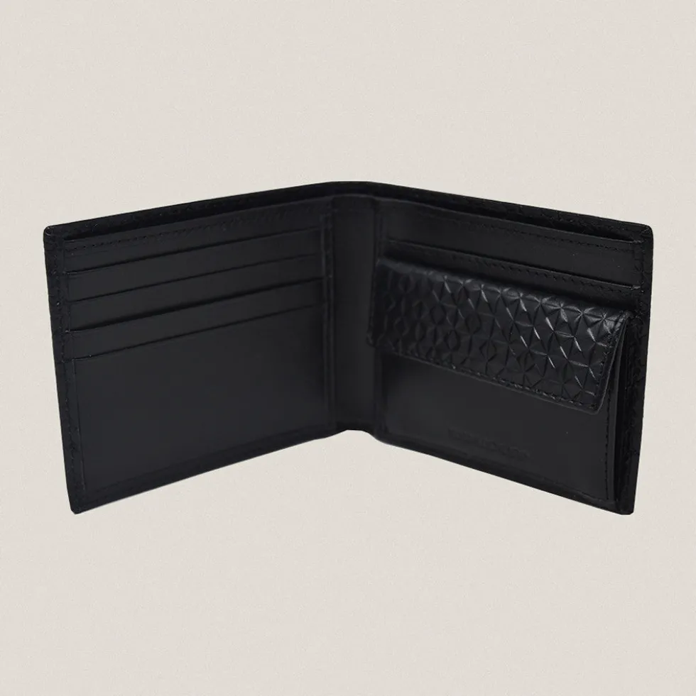 Cartera Geo Negra con Monedero