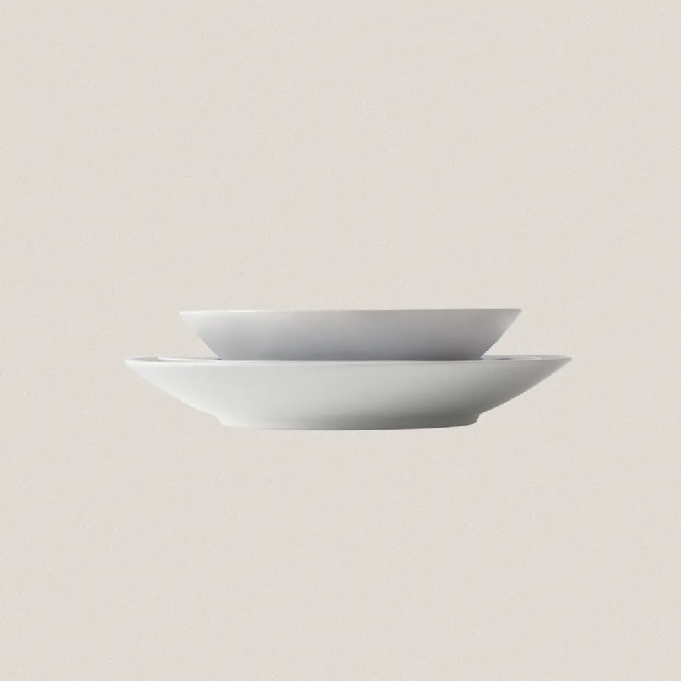 Plato Hondo F 73 Blanco