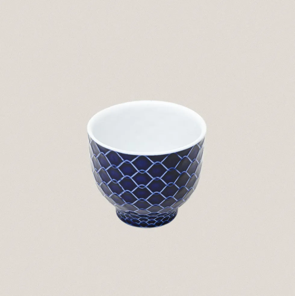 Vaso Rede Azul Cobalto